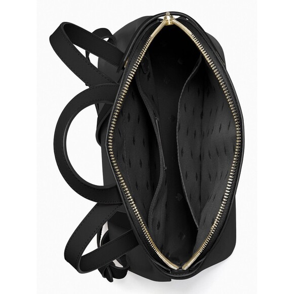 New Kate Spade Staci Saffiano Leather Dome Backpack Black - Picture 4 of 4